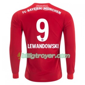 Billige Fotballdrakter FC Bayern München Robert Lewandowski 9 Hjemmedraktsett 2019/20 Langermet